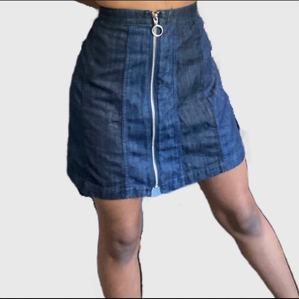 NWT A-Line Zip Front Skirt